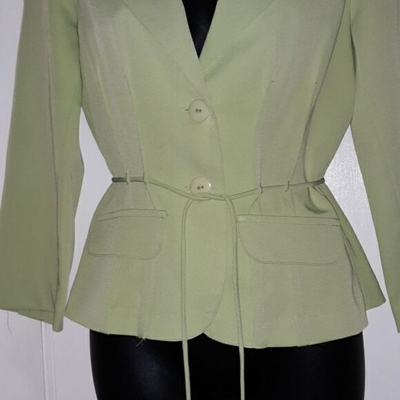 Lime green tabloid jacket size 8 - Picture 2 of 8